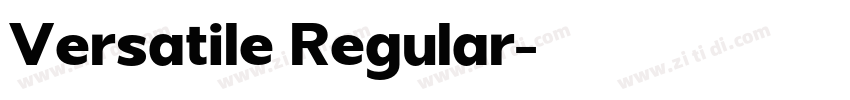 Versatile Regular字体转换